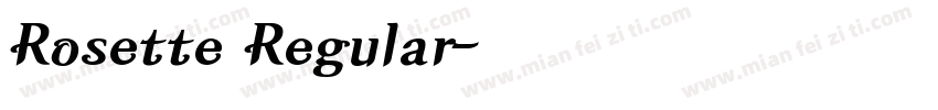 Rosette Regular字体转换